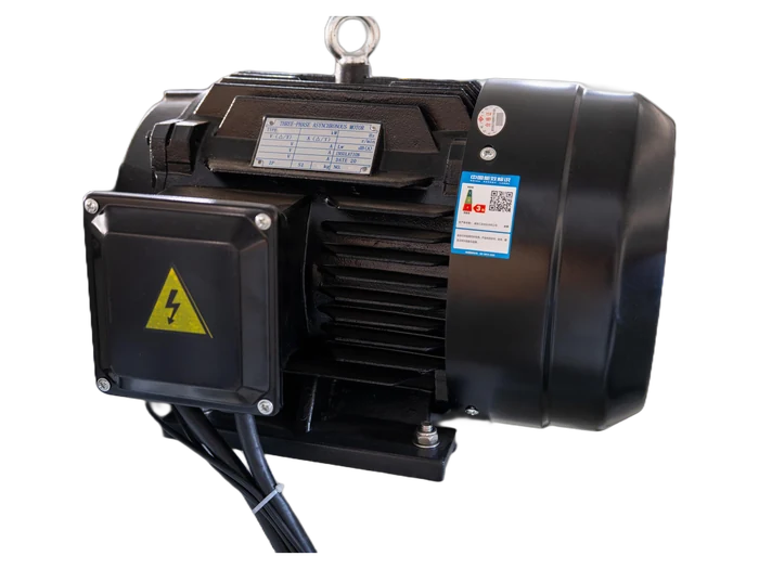 Three-phase drive motor and the electrical enclosure