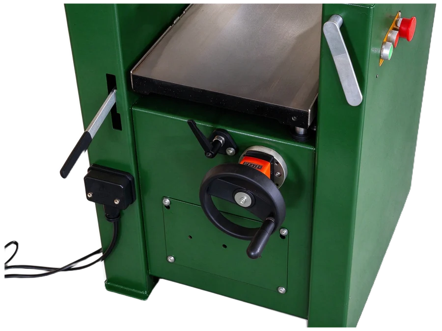 Thicknessing height on a dial