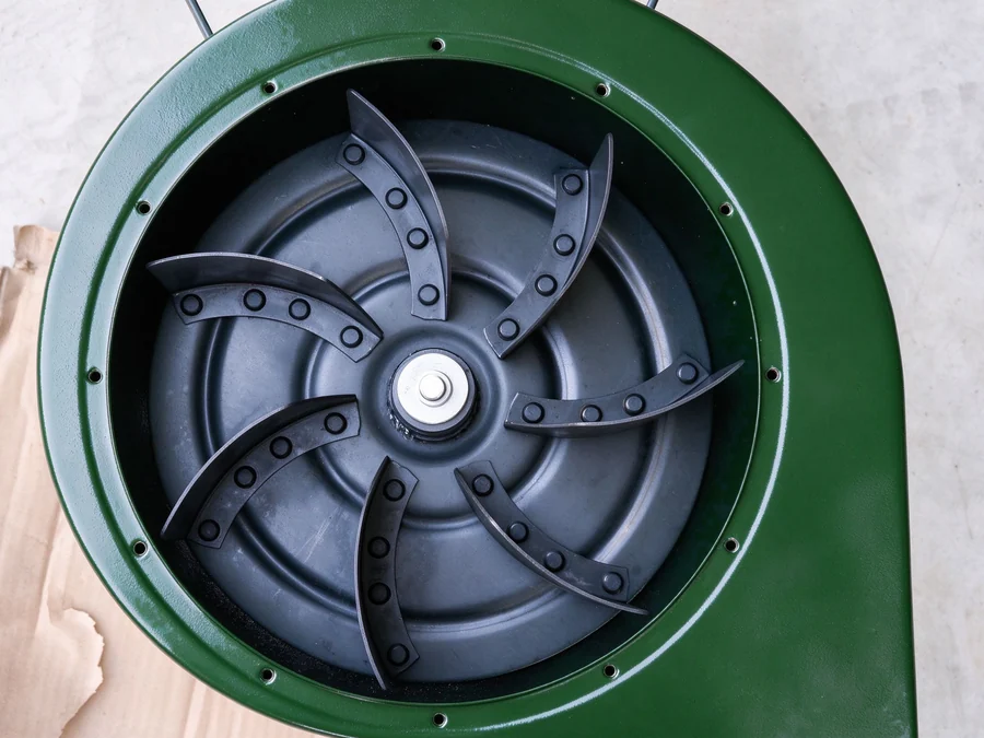 Genieteter Ventilator, als Einheit ausgewuchtet