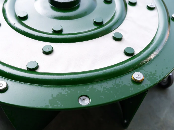 Das Ventilatorgehäuse von oben: das Laufrad wird vor dem Einbau als komplette Einheit ausgewuchtet